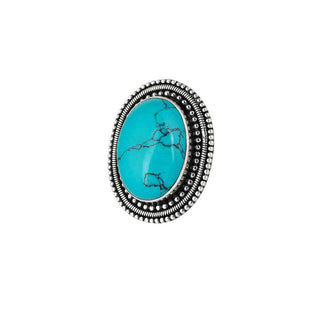 NATURAL TURQUOISE GEMSTONE RING 925 STEALING SILVER RING By HARSHITA JEWELLERY