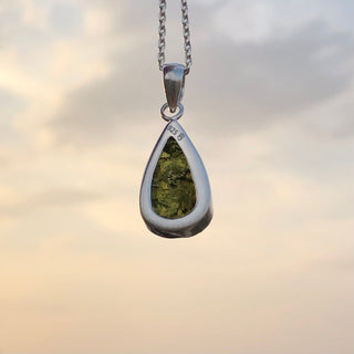 Certified Rough Moldavite Pendant, 925 Solid Sterling Silver Handmade Designer Pendant, 100% Natural Moldavite Gemstone Pendant Gift For Her