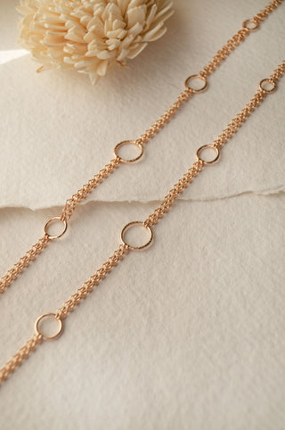 Circles With Circles Rose Gold Plated Anklet By Harshita Jewellery
