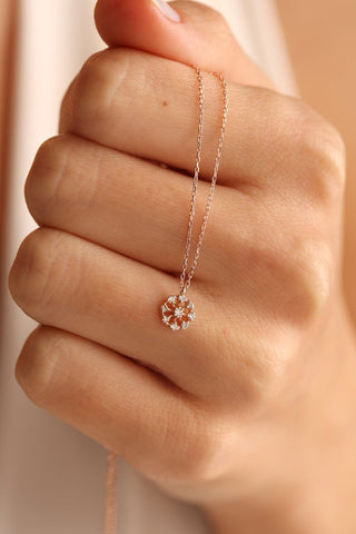 Minimalist Diamond Necklace By Harshita Jewellery