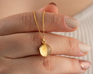 Minimalist Birthstone Citrine Necklace
