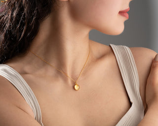 Minimalist Birthstone Citrine Necklace