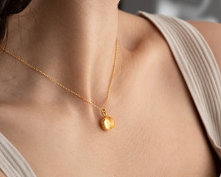 Minimalist Birthstone Citrine Necklace