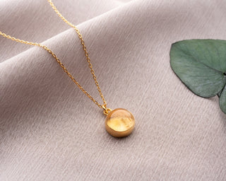 Minimalist Birthstone Citrine Necklace