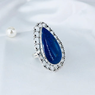 Lapis Lazuli Gemstone Ring By Harshita Jewellery