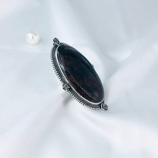 Natural Bloodstone Ring By Harshita Jewellery