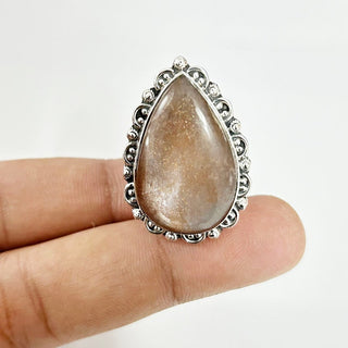 Natural Sunstone Ring By Harshita Jewellery