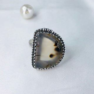 Natural Montana Agate Ring By Harshita Jewellery