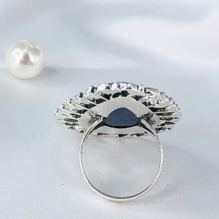 Lapis Lazuli Gemstone Ring By Harshita Jewellery