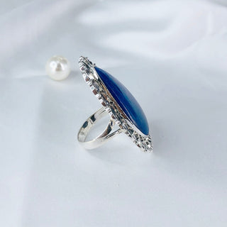Lapis Lazuli Gemstone Ring By Harshita Jewellery