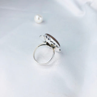 Natural Sunstone Ring By Harshita Jewellery