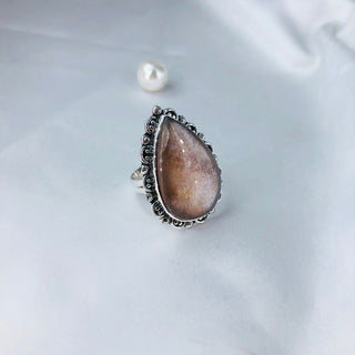Natural Sunstone Ring By Harshita Jewellery