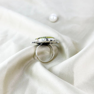Natural Atlantisite Stichtite Gemstone Ring By Harshita Jewellery
