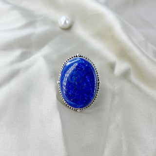 Natural Lapis Lazuli ring By Harshita Jewellery