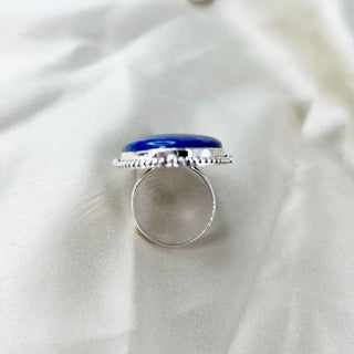 Natural Lapis Lazuli ring By Harshita Jewellery