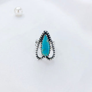 Natural Turquoise Ring By Harshita Jewellery