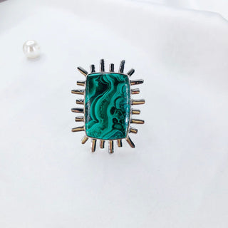 Malachite Ring By Harshita Jewellery