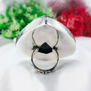 Natural Mahogany Jasper Ring By Harshita Jewellery