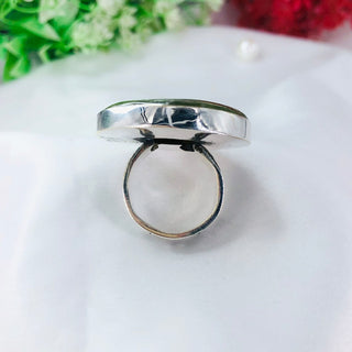 Natural Vesuvianite Gemstone Ring By Harshita Jewellery