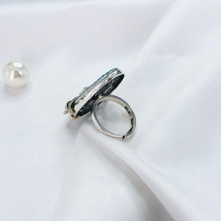 Natural Turquoise Ring By Harshita Jewellery