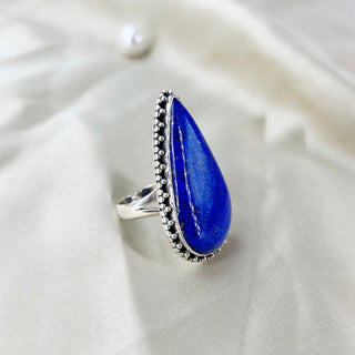 Natural Lapis Lazuli Ring By Harshita Jewellery