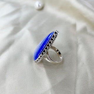 Natural Lapis Lazuli Ring By Harshita Jewellery