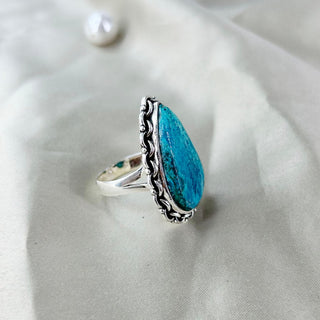 Natural Azurite Ring By Harshita Jewellery