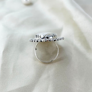 Natural Dendrite Opal Ring By Harshita Jewellery