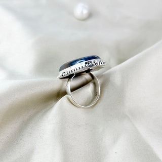 Natural Shattuckite Gemstone Ring By Harshita Jewellery