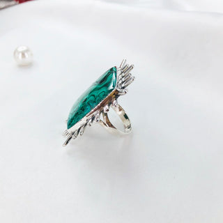 Malachite Ring By Harshita Jewellery