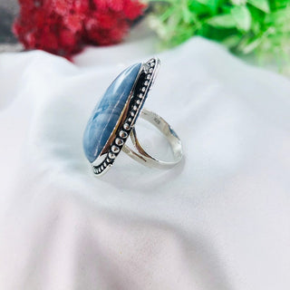 Natural Blue Opal Ring By Harshita Jewellery