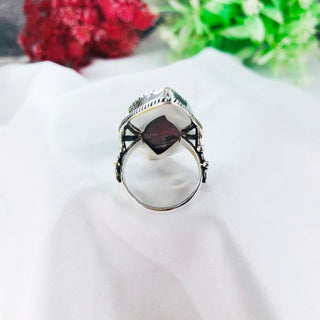 Natural Rhodonite Gemstone Ring By Harshita Jewellery
