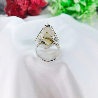 Natural Montana Agate Ring By Harshita Jewellery