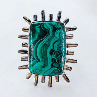 Malachite Ring By Harshita Jewellery
