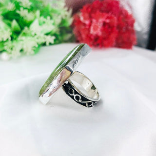 Natural Vesuvianite Gemstone Ring By Harshita Jewellery