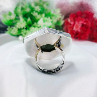 Natural Vesuvianite Gemstone Ring By Harshita Jewellery