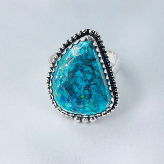 Natural Azurite Ring By Harshita Jewellery