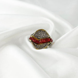 Red ruby ring By Harshita Jewellery