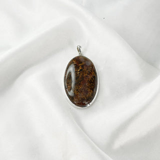 Natural Red Moss Agate Pendant By Harshita Jewellery