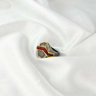 Red ruby ring By Harshita Jewellery