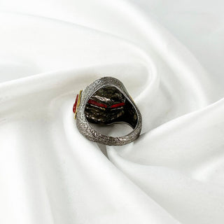 Red ruby ring By Harshita Jewellery