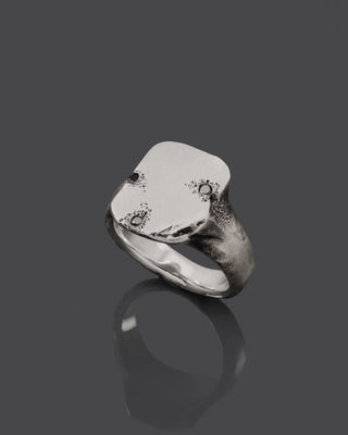Black Onyx Gemstone Men's Ring By Harshita Jewellery
