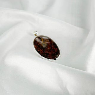 Natural Red Moss Agate Pendant By Harshita Jewellery