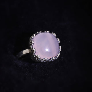 Rose Quartz Ring, Handmade Gemstone Jewelry, 925 Sterling Silver, Statement Ring, Jewelry for Women's