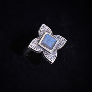 Natural Labradorite Ring, Handmade Gemstone Jewelry, 925 Sterling Silver, Handmade Statement Ring, Gift For Women