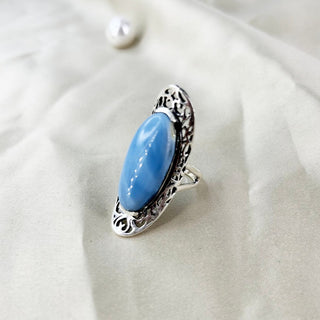 Natural Blue Opal Ring By Harshita Jewellery