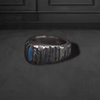 Labradorite Men's Ring By Harshita Jewellery