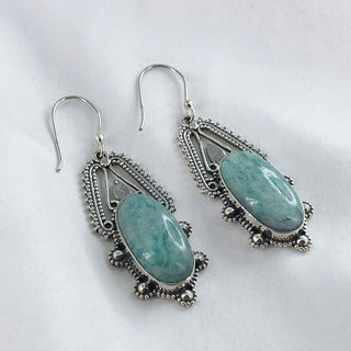 Amazonite Gemstone Earring By Harshita Jewellery