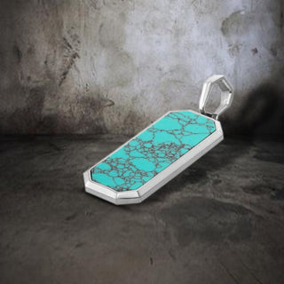 Turquoise Men's Pendant By Harshita Jewellery