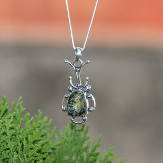 Moldavite pendant, genuine gemstone pendant, sterling silver handmade pendant, 100% genuine certified gemstone